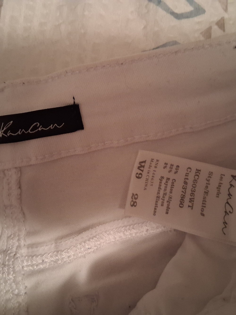 Kancan White Women’s Jeans - Mid Rise Skinny